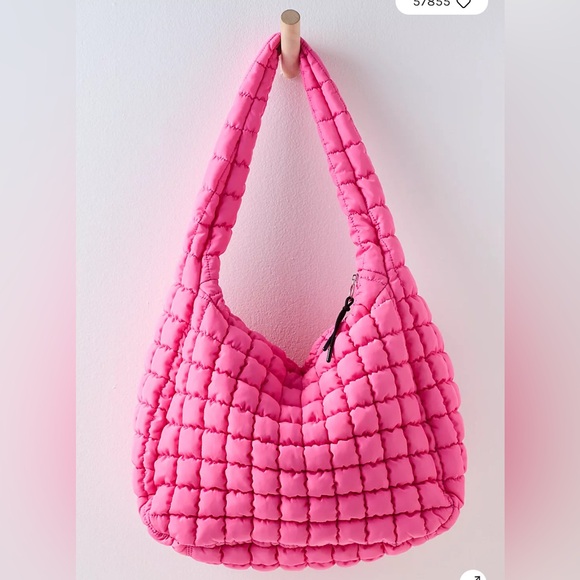 Free People Movement Quilted Carryall Bag.  NWT. Bubblegum - Picture 1 of 6